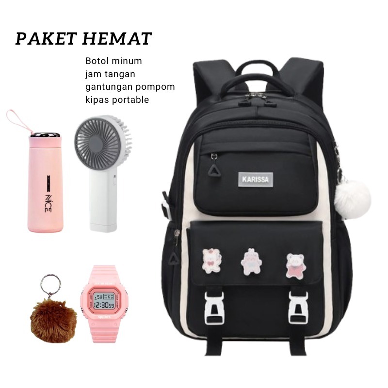 Tas sekolah anak cewek- tas sekolah SD SMP- tas ransel fashion