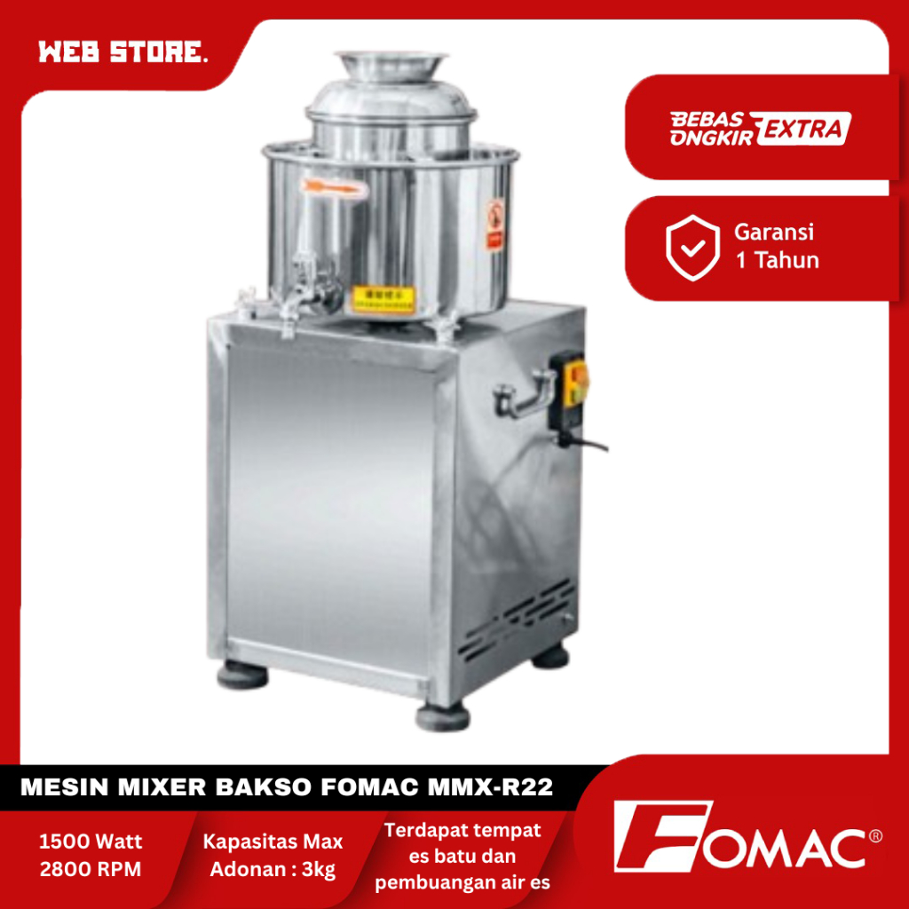 Meat Mixer Mesin Giling Daging Pengaduk Adonan Bakso FOMAC MMX-R22