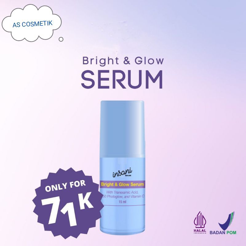 SERUM INSANI SKINCARE/BBC GLOW DAN ACNE KLINIK DAN BPOM