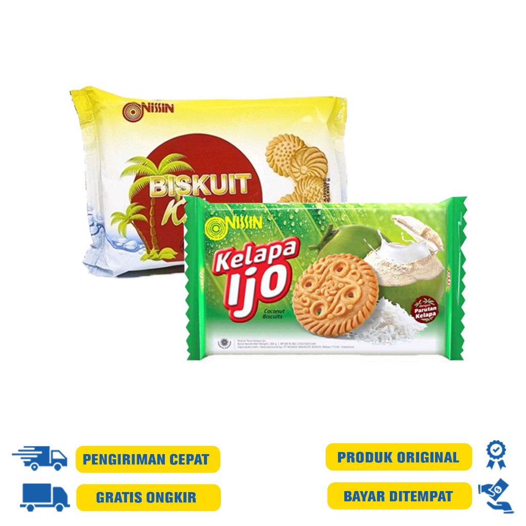 

Nissin Biscuit Kelapa IJO 280 | 300 G.R | Coconut Biscuit | Biskuit Kelapa ijo | Biskuit Enak