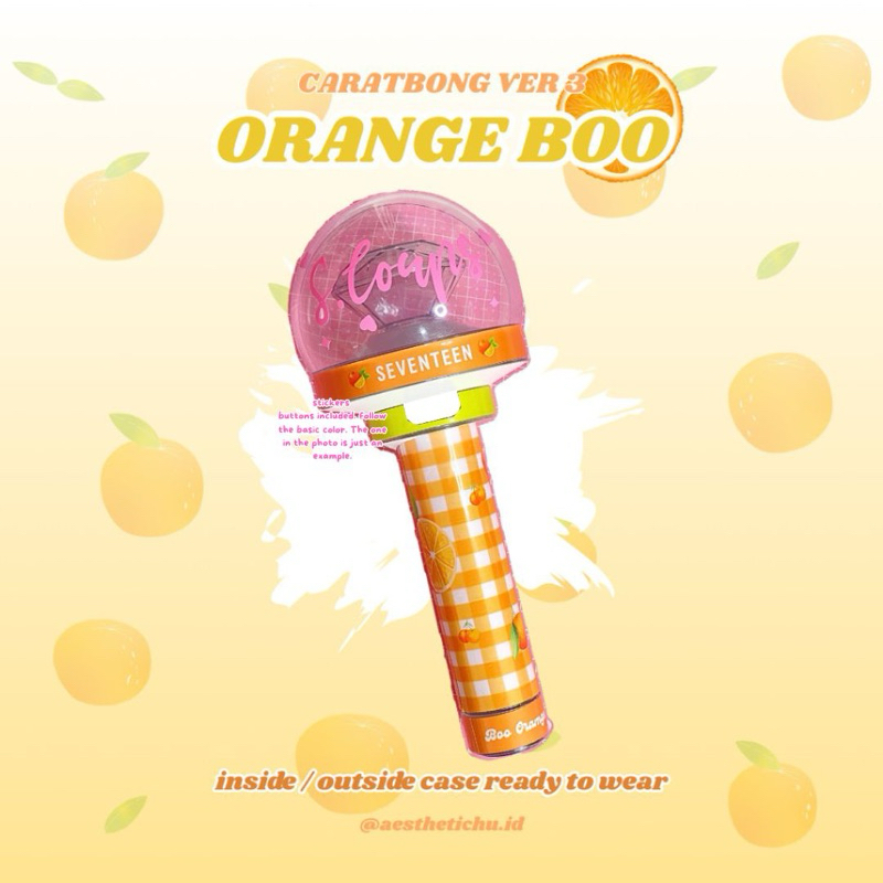 

Skin Sticker Decal Caratbong Light Stick Versi 3 Orange Boo Version | Sticker saja bukan lightstick