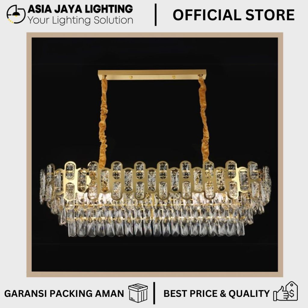 LAMPU GANTUNG KRISTAL / LAMPU KRISTAL HIAS / LAMPU KRISTAL GANTUNG / CHANDELIER KRISTAL / LAMPU KRIS