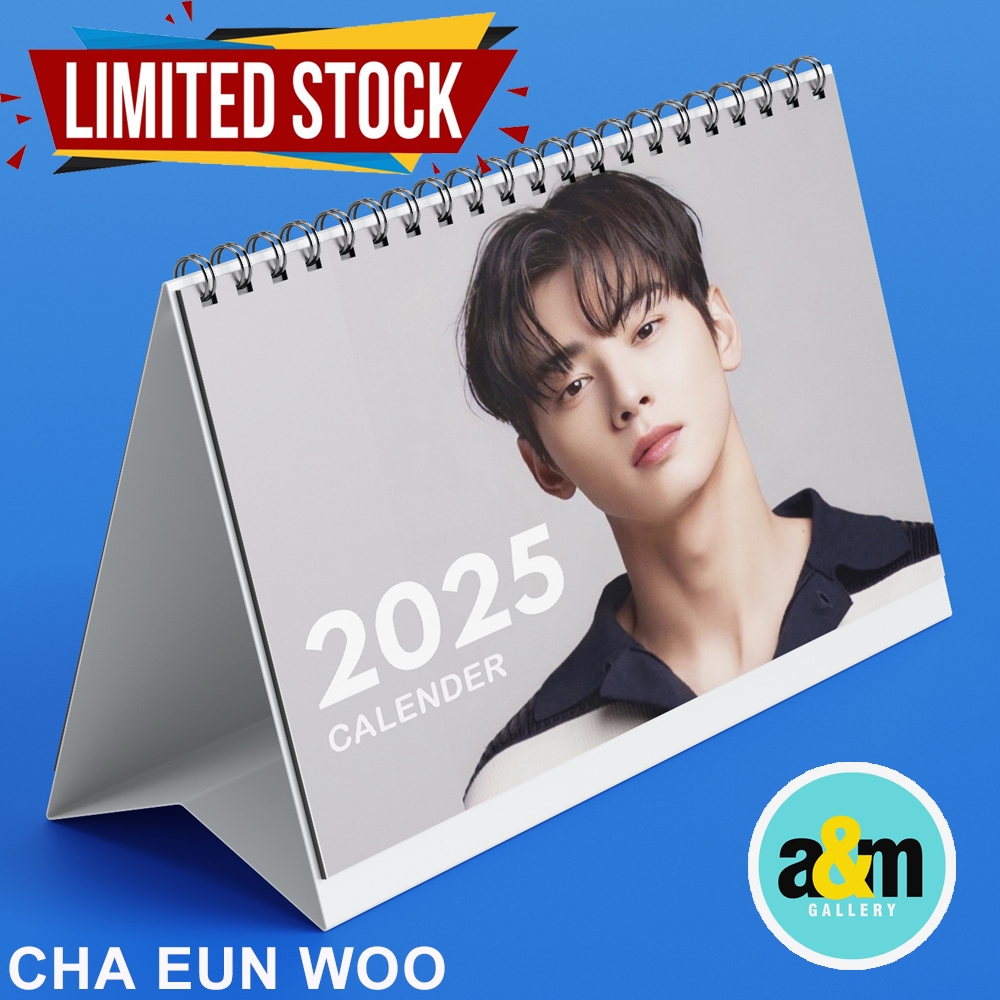 

A&M Kalender Cha Eun Woo Kalender Meja Kalender 2025 Kalender K-POP