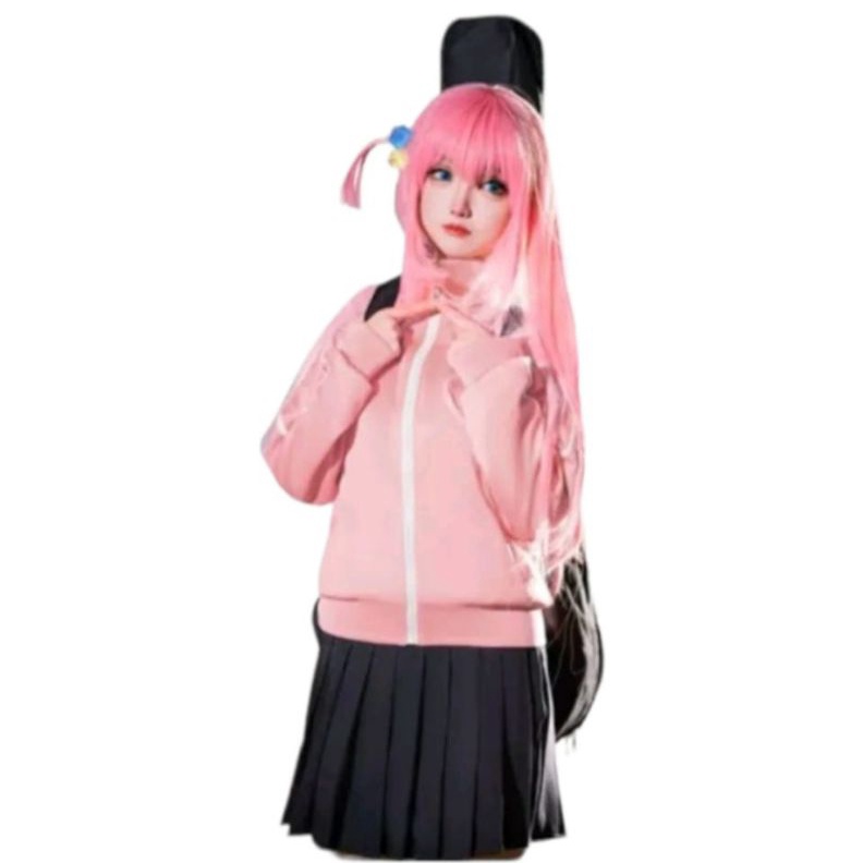 Jaket Sweater Bocchi The Rock Cosplay anime Plecce