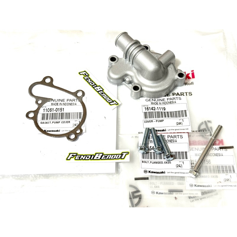COVER TUTUP KEONG WATERPUMP SET PAKING DAN BAUT NINJA R KIS LAMA OLD ORIGINAL