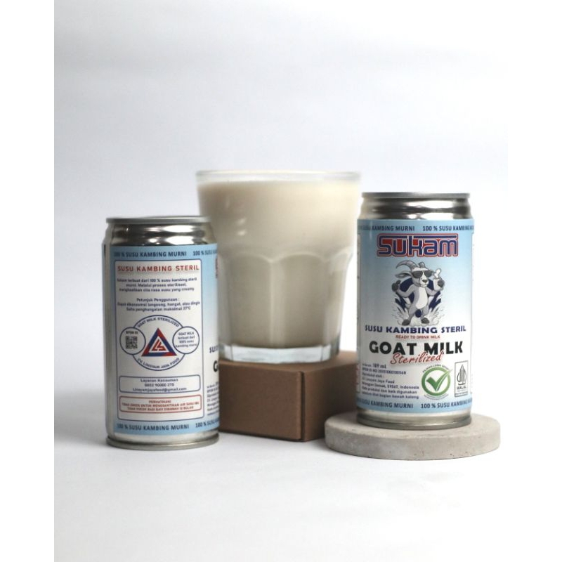 

Sukam - Susu Kambing Steril siap minum/tanpa gula/100℅ susu murni 1 kaleng