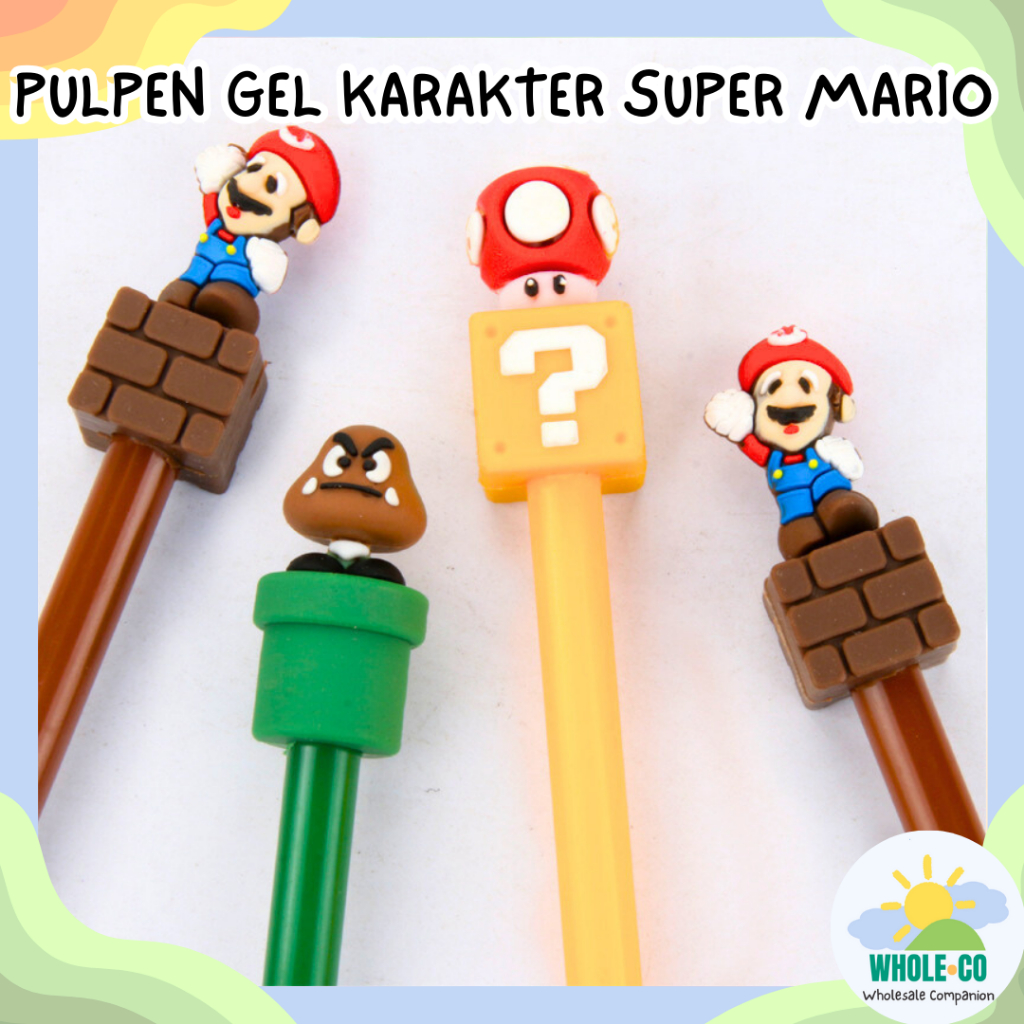 

Pulpen Gel Karakter Super Mario Bross Premium Luigi Goomba Peach Bowser Termurah Lucu Unik Imut Grosir Cod