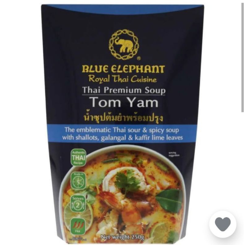 

blue elephant tom yum soup 250gr