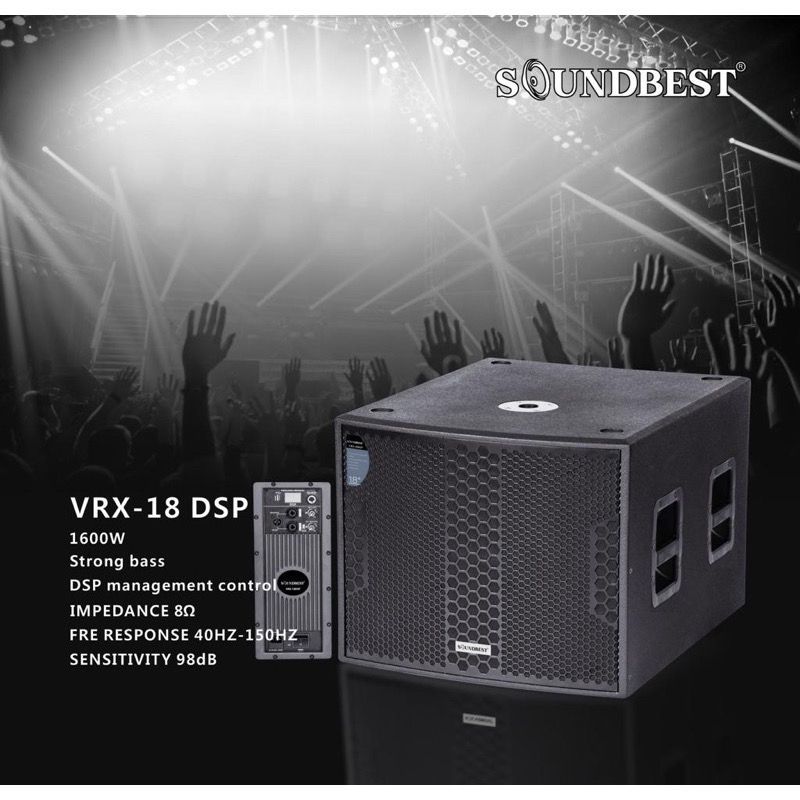 SUBWOOFER AKTIF 18 Inch SOUNDBEST VRX 18 DSP / VRX18 DSP – Original