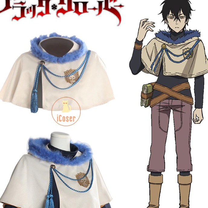 Terbaru Coat Jubah Cosplay Black Clover Golden Dawn Cape Yuno Grinberryall