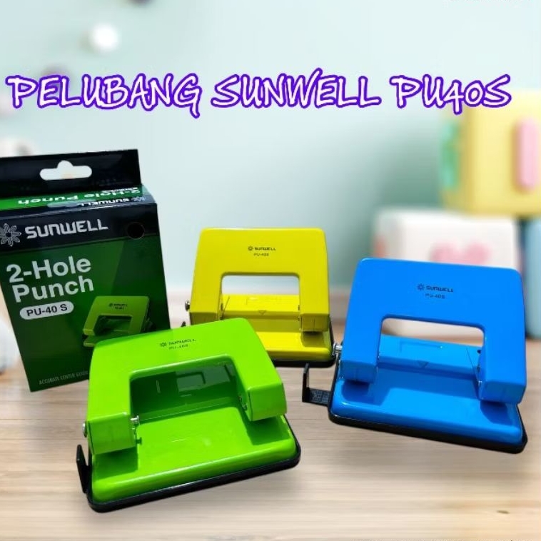 

Sunwell Pelubang Kertas PU-40S/Alat Pelubang Kertas/Alat Kantoran