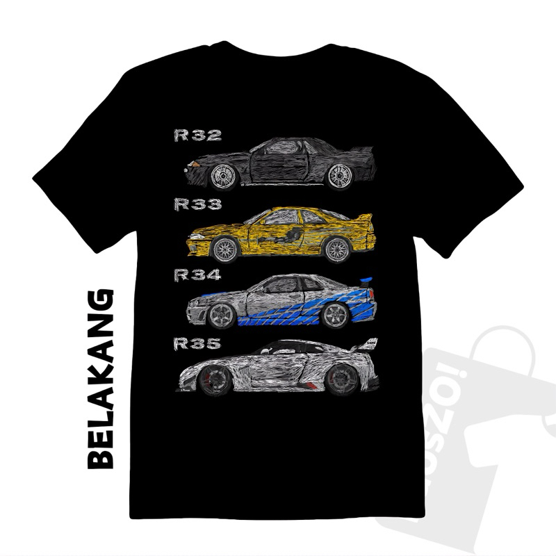 KAOSZO - T-Shirt Collection - Nissan Skyline GTR JDM - GTR Evolution - CA011