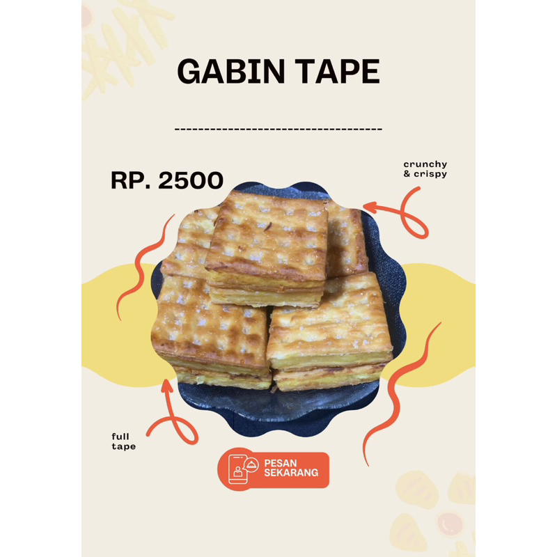 

kue gabin tape isi 10 pcs