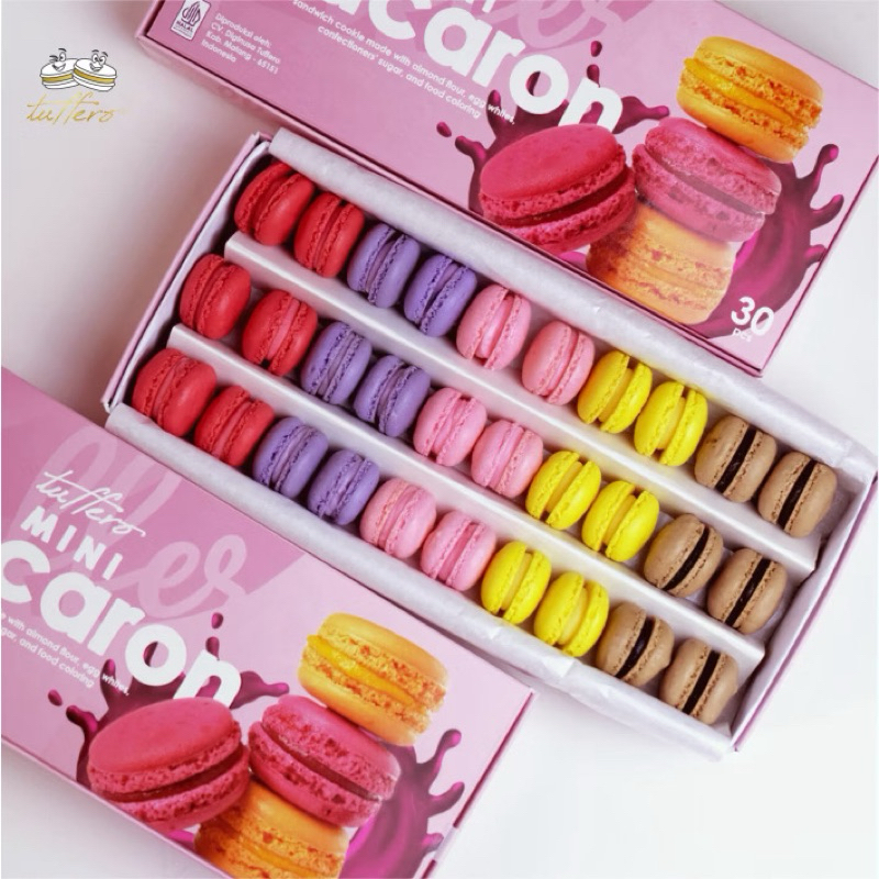 

MACARON MINI ISI 30 TEPUNG ALMOND ASLI MACAROON KECIL / HAMPERS