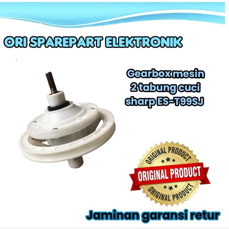 gearbox mesin cuci sharp 2 tabung gigi 10 ES-T99SJ
