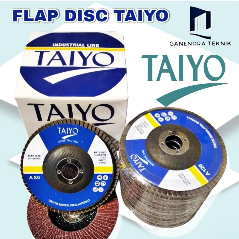 TAIYO Gerinda Amplas / Flap Disc Taiyo 4" Inch Grit 40-240