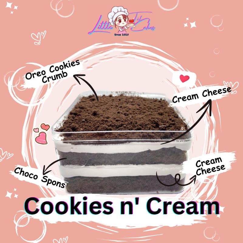 

Cokies & Cream Dessert Box ±500ml (10x10x6)