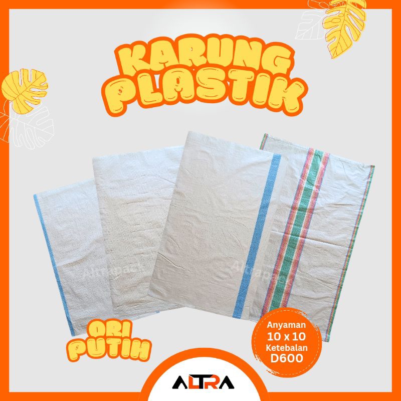 Karung Plastik Putih Berbagai Ukuran | Karung Industri | Karung Pakan Ternak