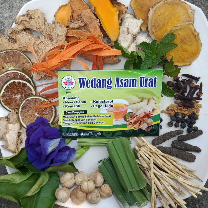 

Wedang Asam Urat Khas Solo Wijaya MW 1 pack isi 10 bks sudah ada Gula Batunya