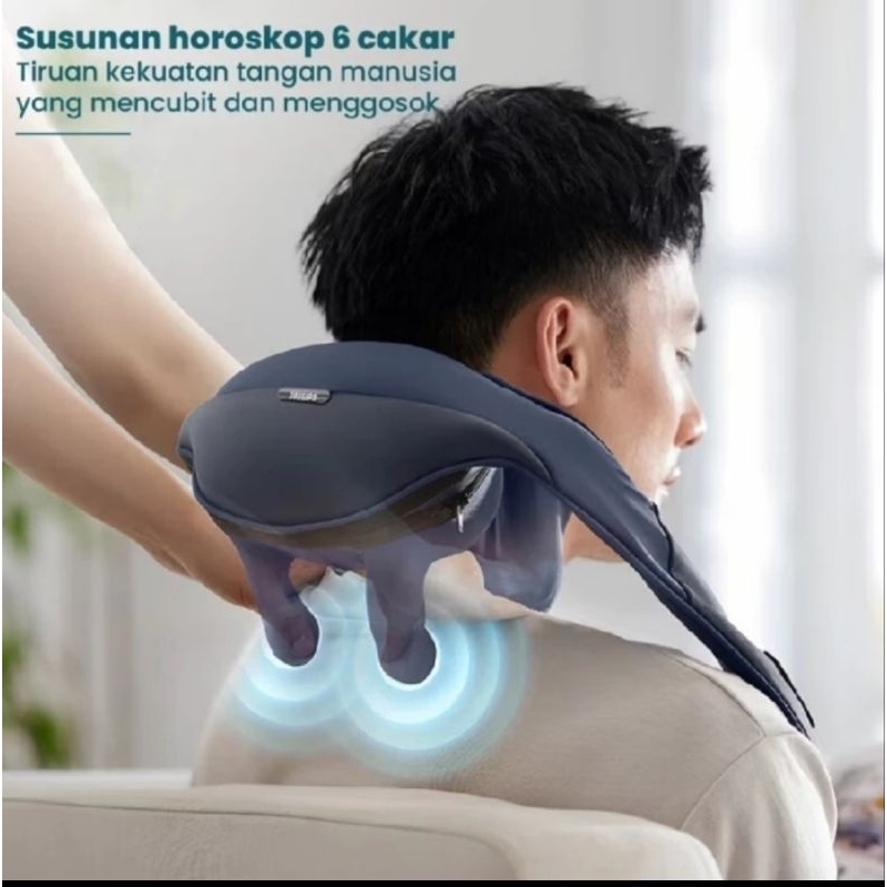 ALAT TERAPI PIJAT TERAPI KESEHATAN PRODUK PHILIPS ORIGINAL PHILIPS  MASSAGE NECK  PIJAT BAHU DAN PIJ