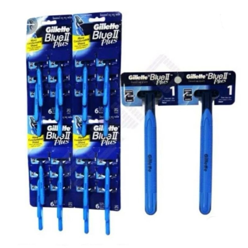 Gillette Blue ll [alat cukur Jenggot / alat cukur kumis / pencukur Jenggot / Pisau Cukur Jenggot / G