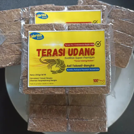 

Terasi Bangka Toboali 10 Pcs Udang Asli Bumbu Masak Halal Premium Super