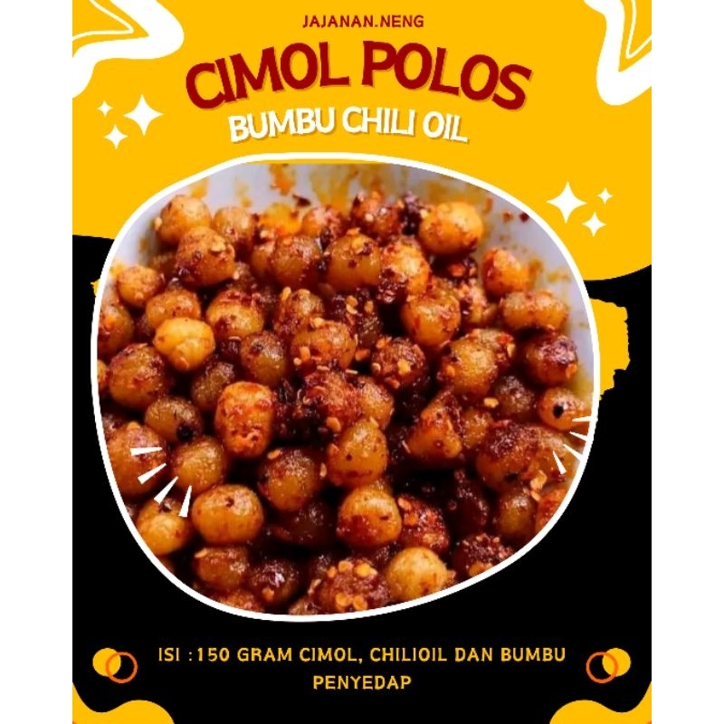 

Jajanan Murah Cimol Mentah Polos bumbu Chilioil