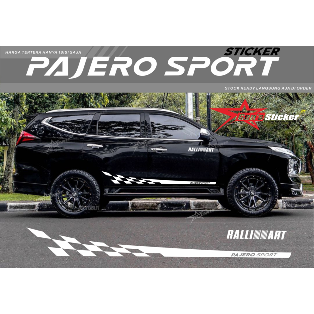 sticker custom pajero sport variasi sticker mitsubishi pajero sport aksesoris pajero sport