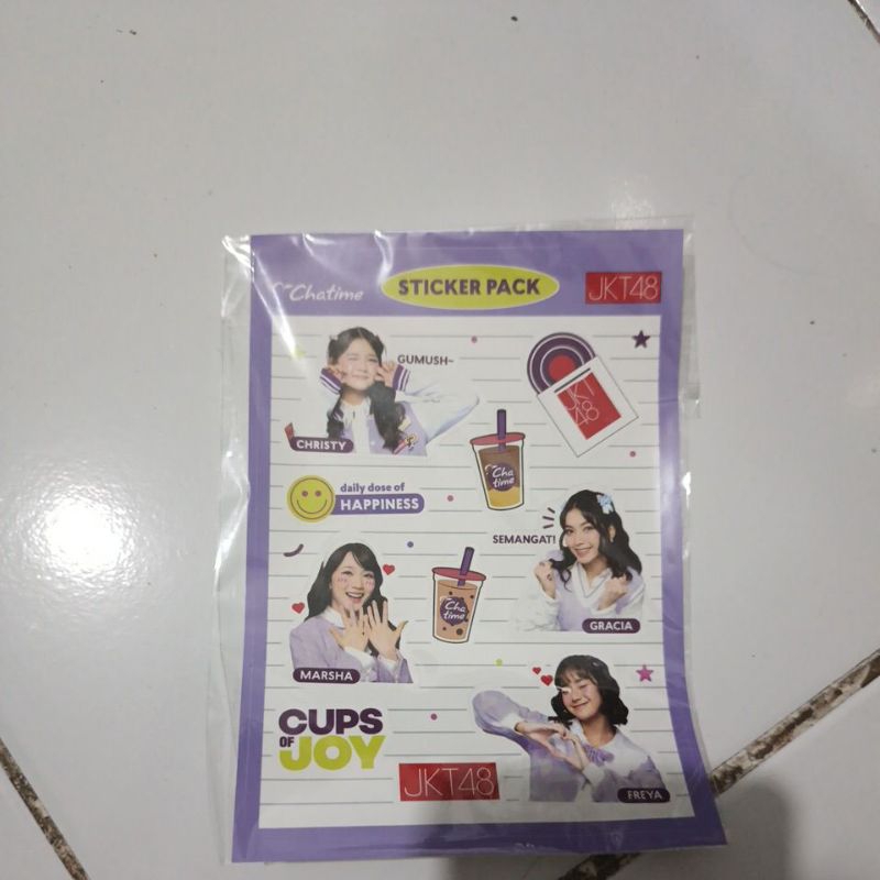 

stiker chatime team marsha