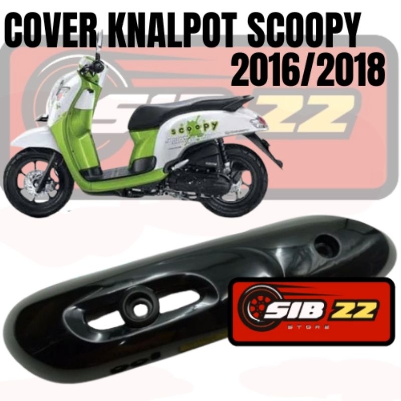 Cover Tutup Kenalpot Knalpot/Tameng Pelindung Knalpot/Kenalpot HONDA SCOOPY 2016-2018 Knalpot honda 