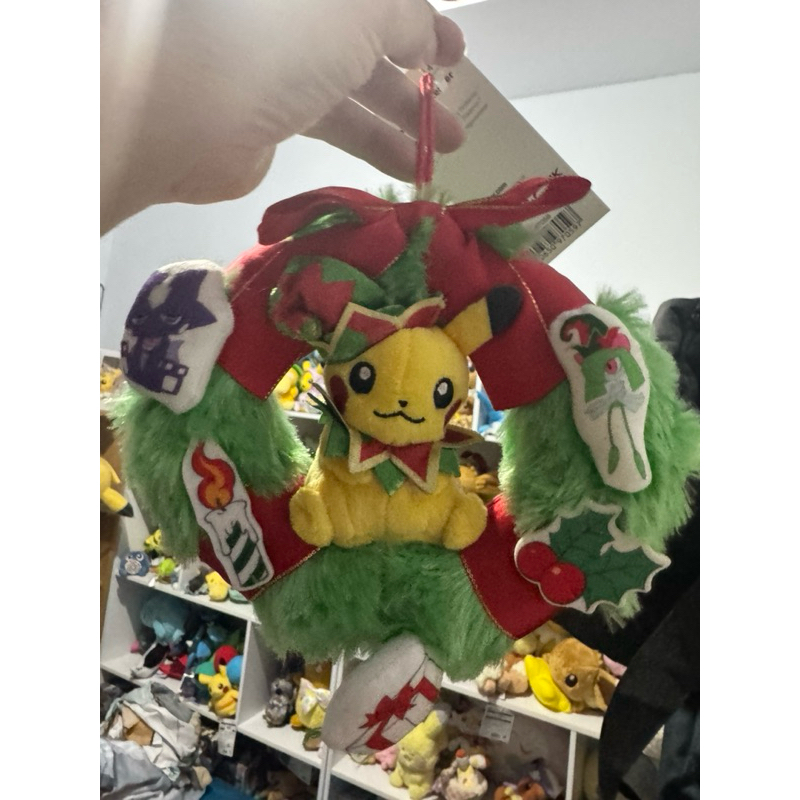POKEMON CENTER PIKACHU CHRISTMAS WREATH PLUSH