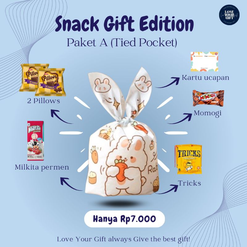 

SNACK GIFT PAKET A (Tied Pocket)
