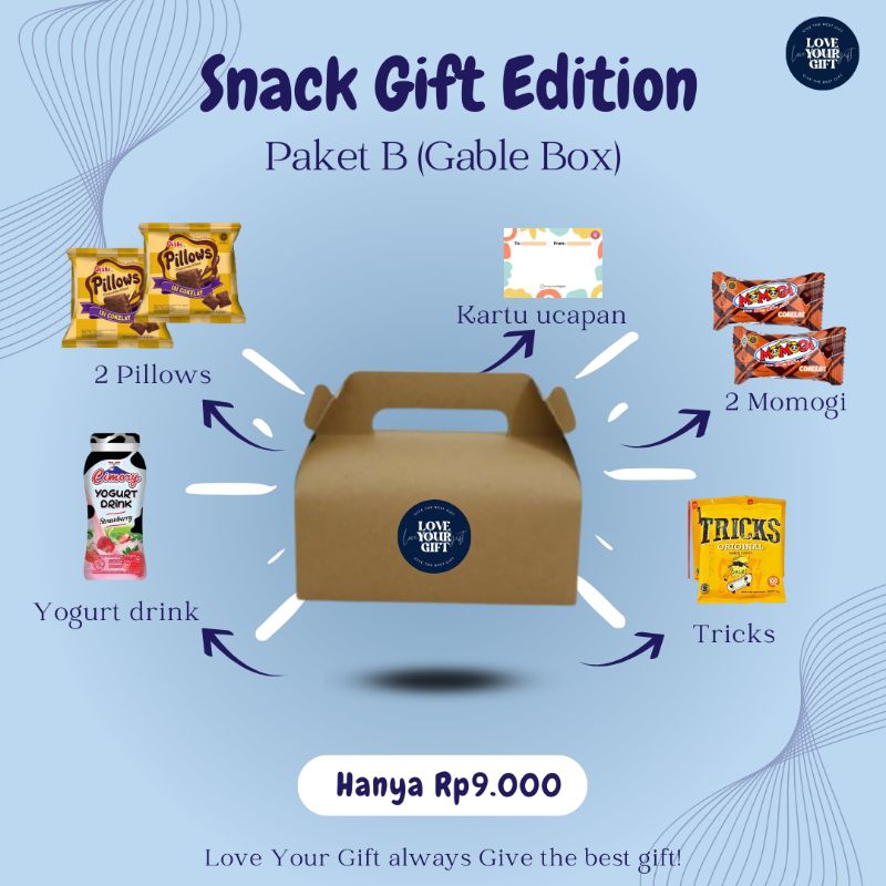 

SNACK GIFT PAKET B (Gable Box)