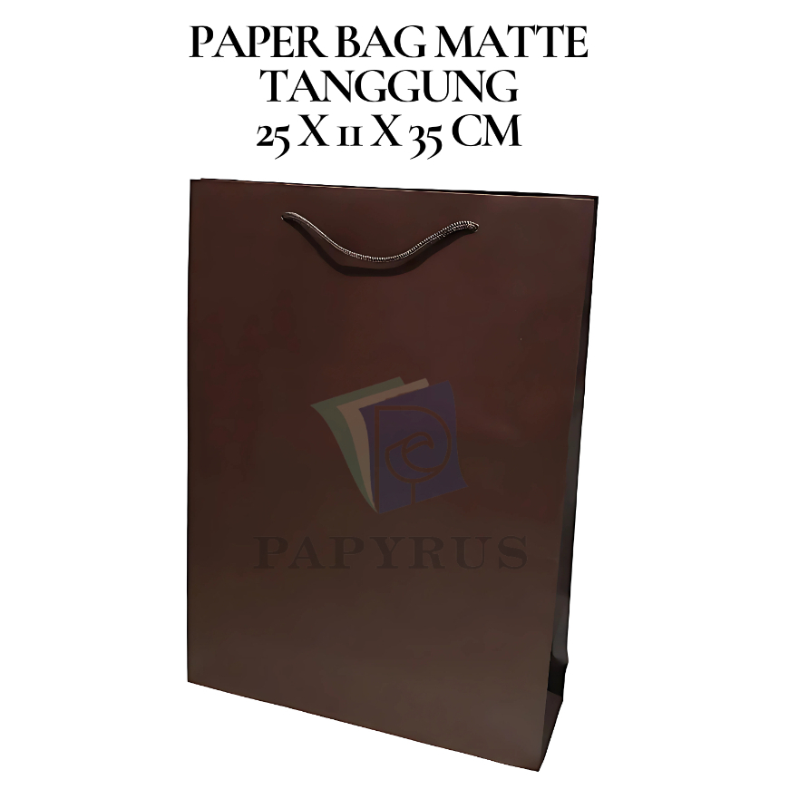 

PAPER BAG POLOS / HAMPERS BAG / GOODIE BAG / SOUVENIR BAG / TAS KADO POLOS / GIFT BAG / PAPER BAG MATTE DOFF TANGGUNG COKLAT