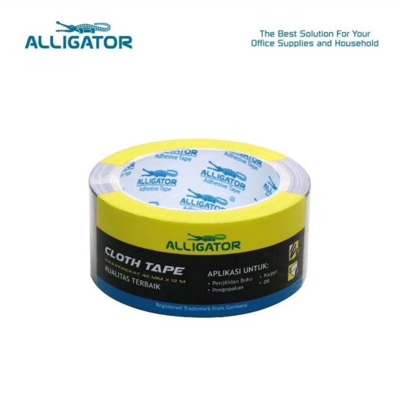 

Lakban Kain Hitam Alligator 46mm x 12m (Cloth Tape)
