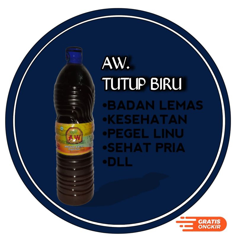 

JAMU ANGGER WARAS TUTUP BIRU TUA 1.5L/1500ML EXP 22-08-2025