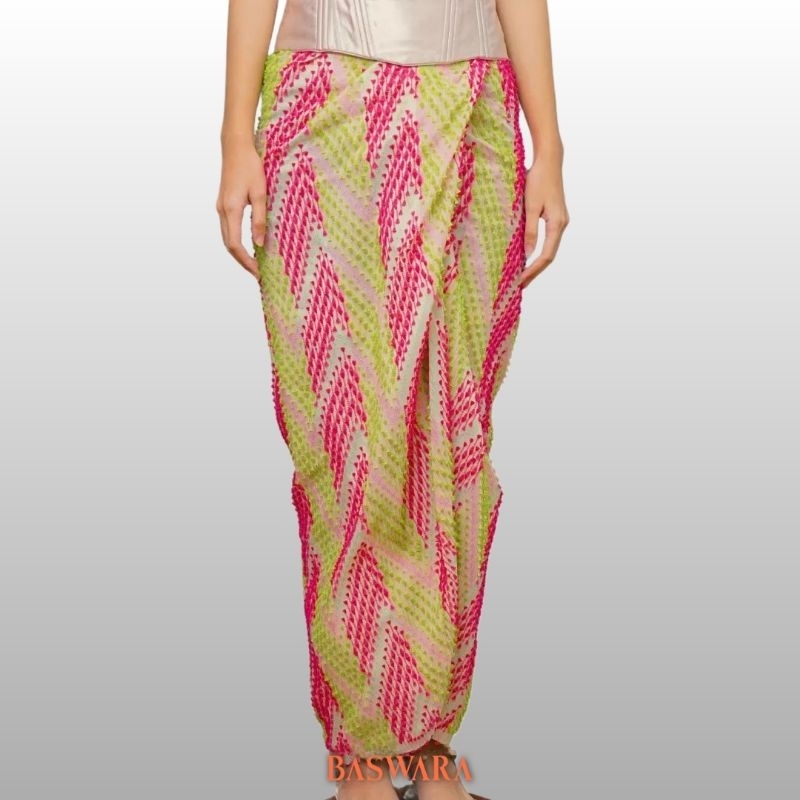 WRAP SKIRT - ROK LILIT INSTAN TENUN BULU 2 WARNA - BAWAHAN KEBAYA MODERN