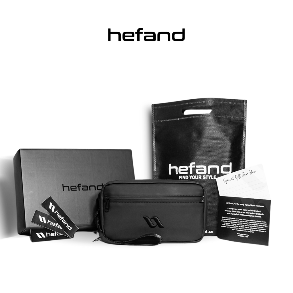 Hefand - Handbag Pria Aero Exclusive Tas Selempang Pria Clucth Bag Tas Tangan Pria Hand Bag Tas Slem