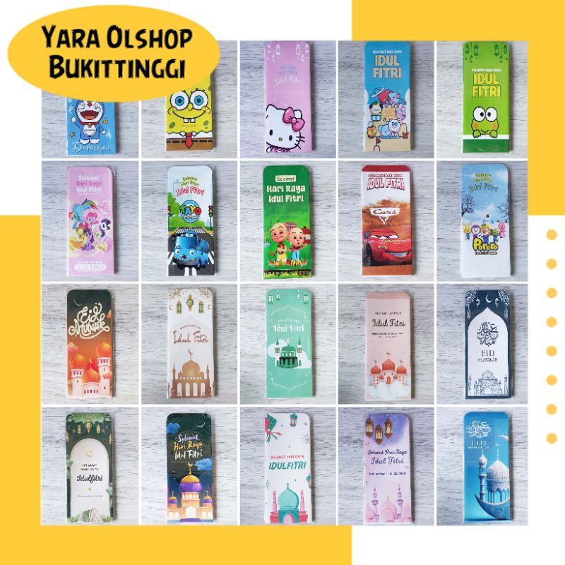 

10 lembar (1pack) Amplop Lebaran Ukuran Besar Terbaru 2025 Motif Kekinian Aestetik