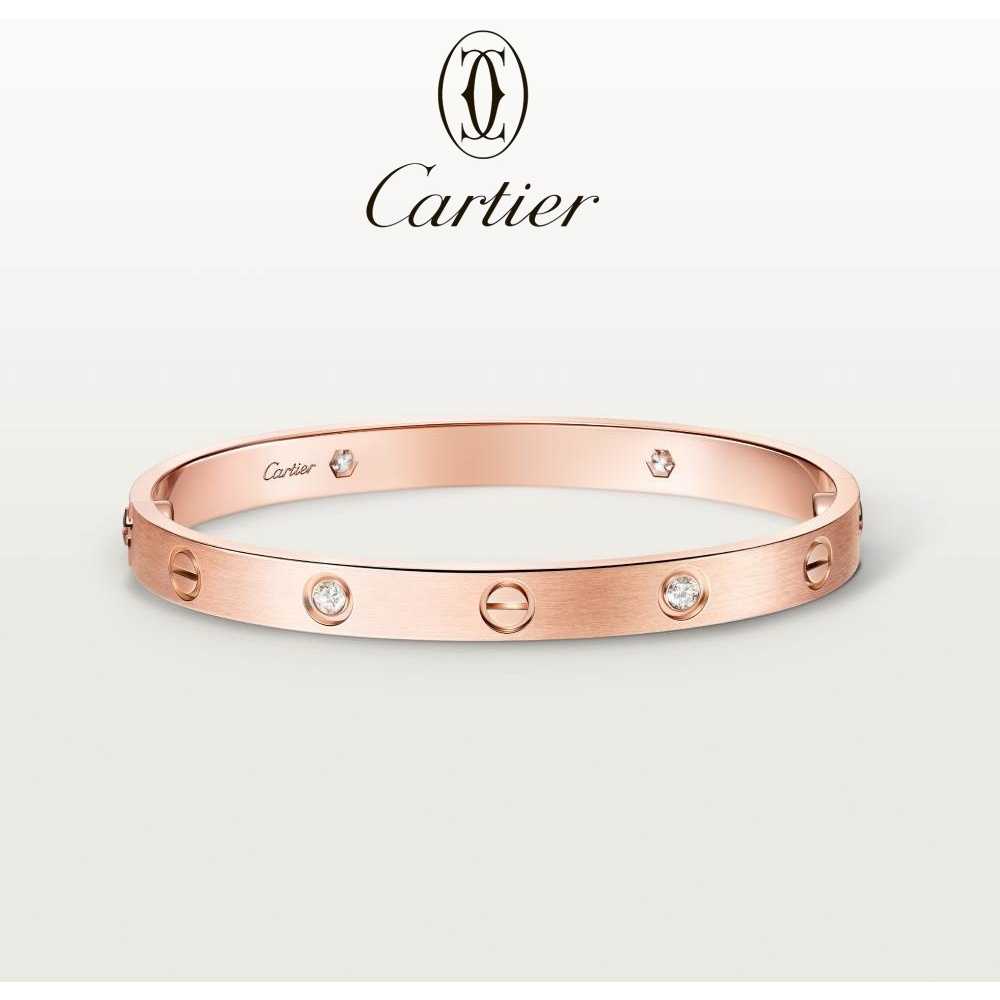 [100% Ori] Cartier Gelang LOVE berlian klasik/gelang couple/emas mawar/emas kuning/emas putih