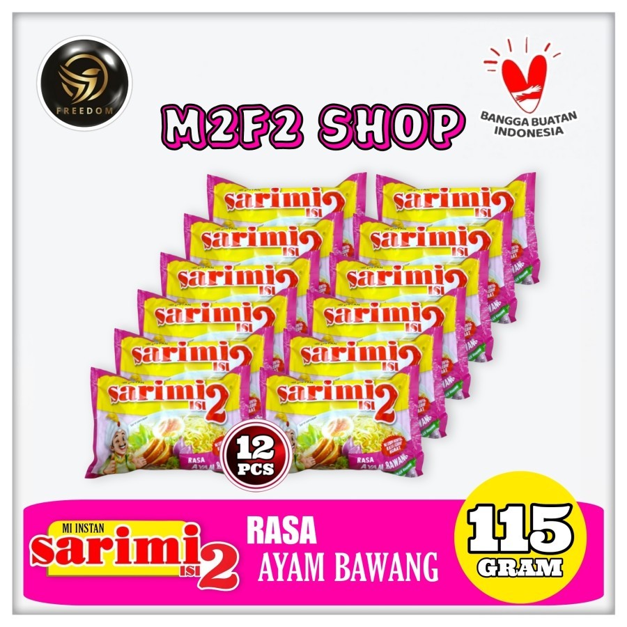

Mie Sarimi Instant Kuah Isi 2 Rasa Ayam Bawang | Bag - 115 gr (Kemasan 12 Pcs)