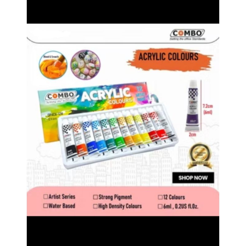 

Cat Lukis Akrilik 12 Warna Combo Acrylic Color