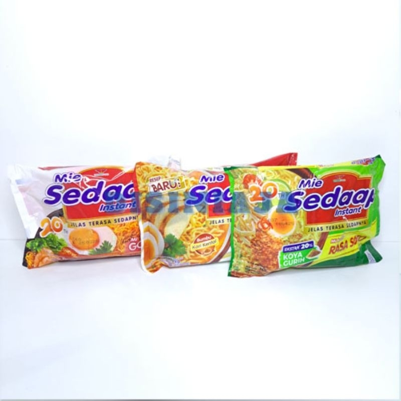

Mie Sedap Soto 75gr dan Goreng 90gr