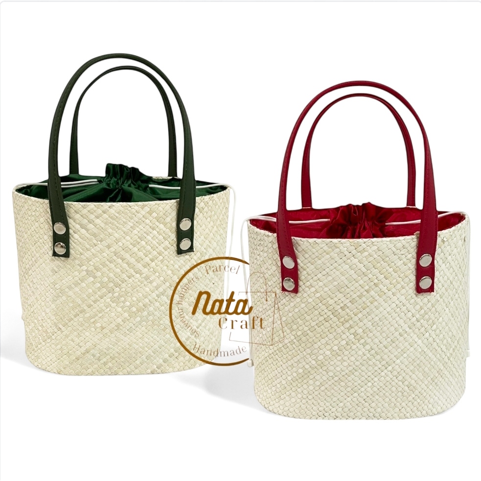 

Nata crat-Tas Parcel Serut Anyaman Tas Hampers Souvenir Goodiebag Gift