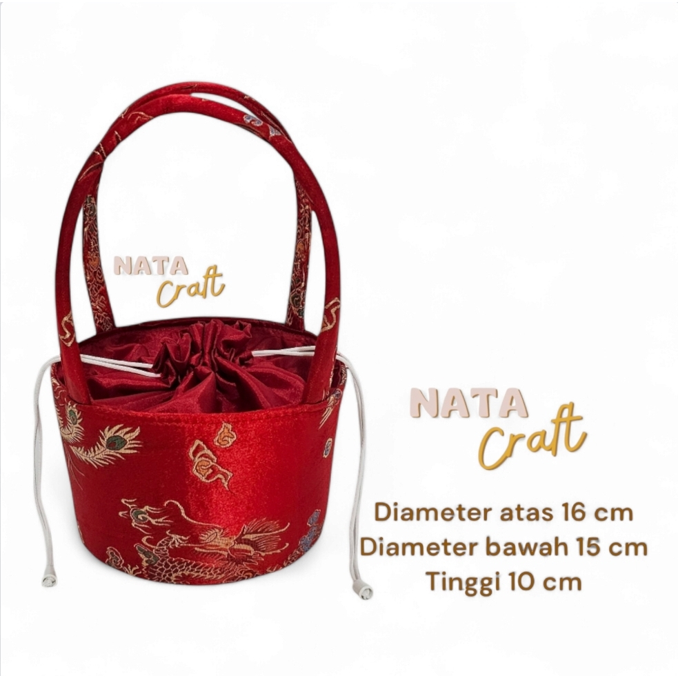 

Nata craft-Tas Serut Imlek Tas Hampers Ceongsam Tas Parcel imlek