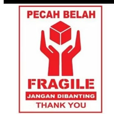 

Sticker paket fragile 5x7cm