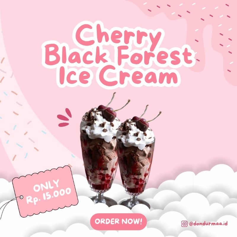 

Cherry Black Forest Ice Cream