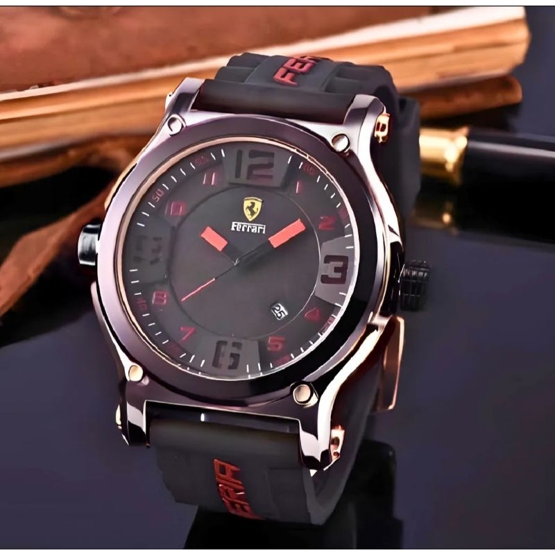 Jam Tangan Pria Sport Besar Rubber Tanggal aktif keren sporty dan kekinian