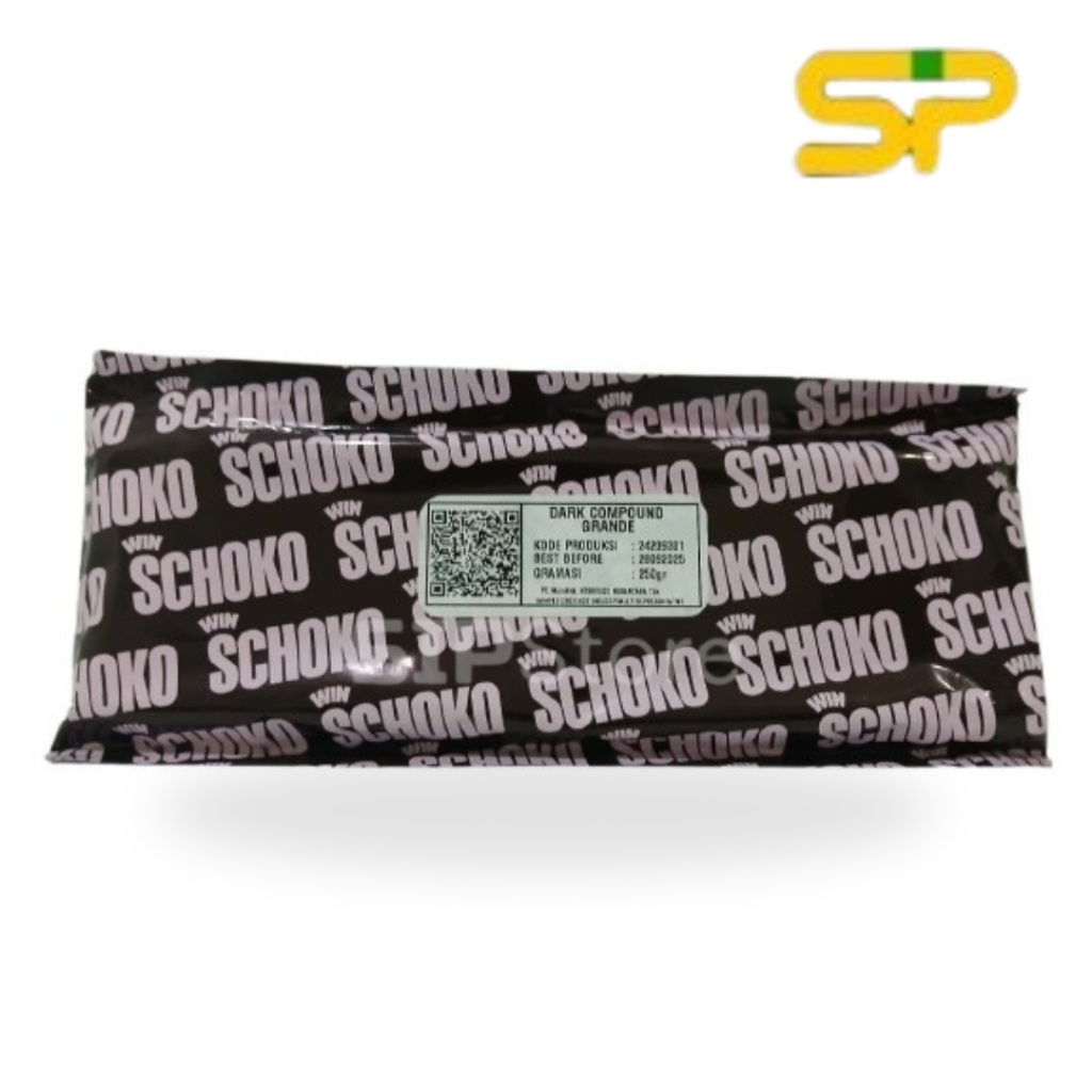 

SCHOKO Dark Compound Chocolate Block Grande - 1 Kg / Coklat Batangan
