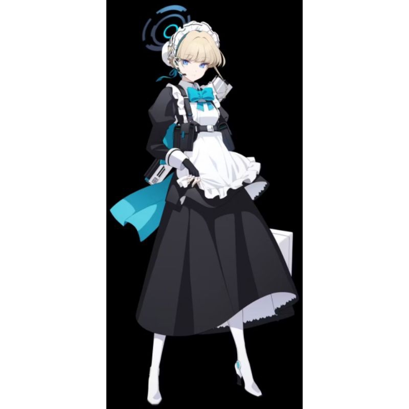 Asuma Toki Blue Archieve Long Maid Vers. Costume Cosplay